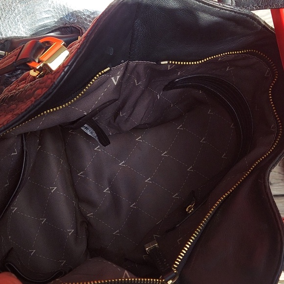 Vince Camuto | Riley Black Bubble Leather Shoulder Crossbody Bag Purse - Picture 14 of 16